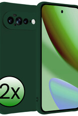 BASEY. BASEY. Google Pixel 11 Pro XL Hoesje Siliconen - Donkergroen - 2 PACK