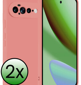 BASEY. BASEY. Google Pixel 11 Pro XL Hoesje Siliconen - Lichtroze - 2 PACK