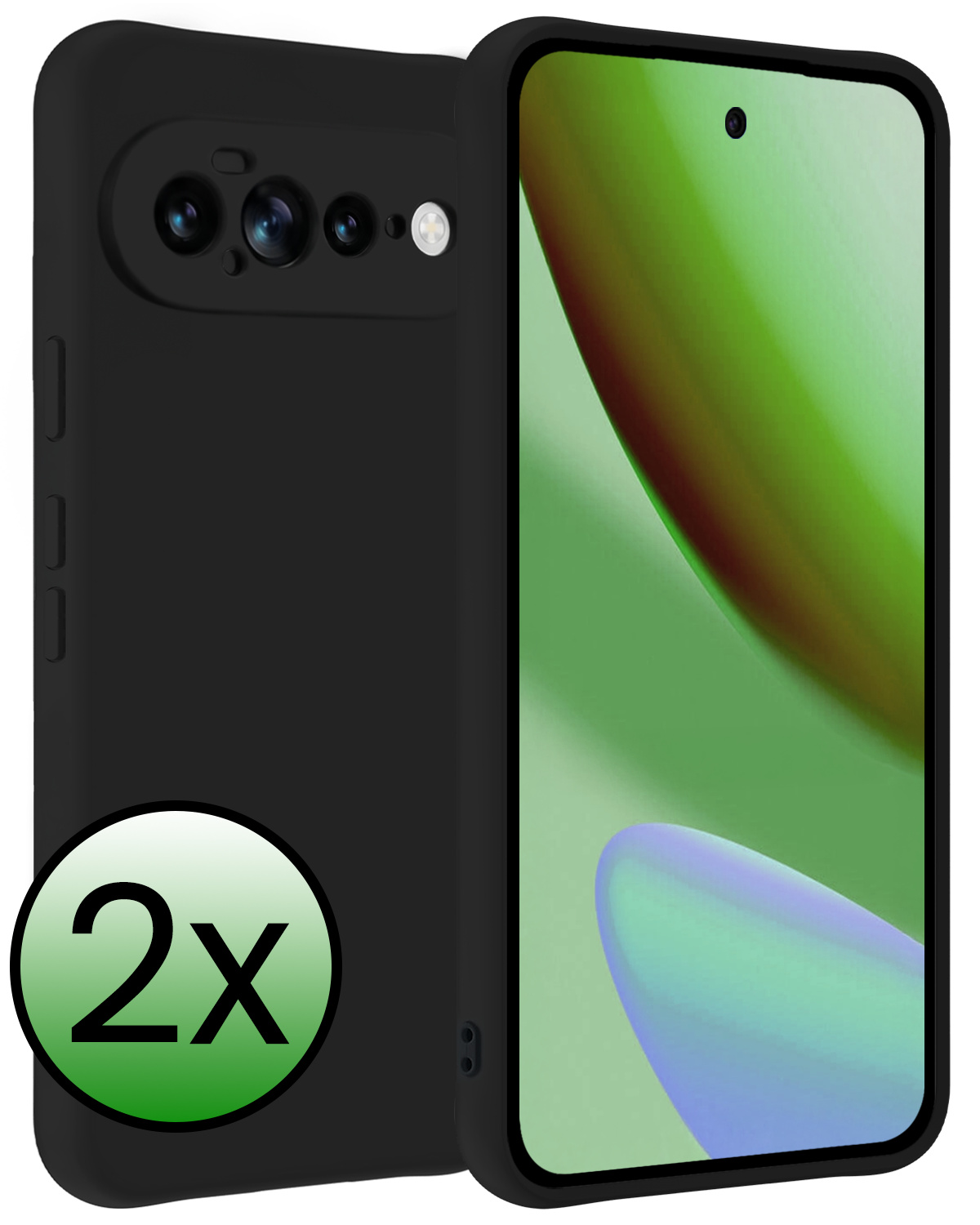 BASEY. BASEY. Google Pixel 11 Pro XL Hoesje Siliconen - Zwart - 2 PACK