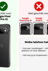 BASEY. BASEY. Google Pixel 11 Pro XL Hoesje Siliconen Met Screenprotector - Donkergroen