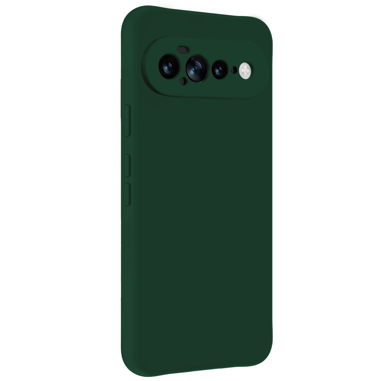 BASEY. BASEY. Google Pixel 11 Pro XL Hoesje Siliconen Met Screenprotector - Donkergroen