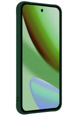 BASEY. BASEY. Google Pixel 11 Pro XL Hoesje Siliconen Met Screenprotector - Donkergroen