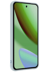 BASEY. BASEY. Google Pixel 11 Pro XL Hoesje Siliconen Met Screenprotector - Lichtblauw