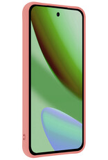 BASEY. BASEY. Google Pixel 11 Pro XL Hoesje Siliconen Met 2x Screenprotector - Lichtroze