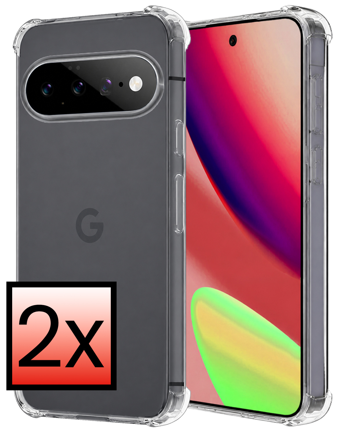 NoXx NoXx Google Pixel 11 Hoesje Shockproof - Transparant - 2 PACK