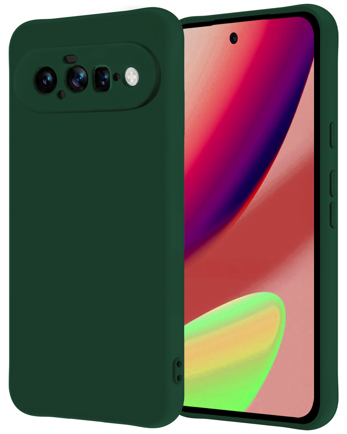 NoXx NoXx Google Pixel 11 Hoesje Siliconen - Donkergroen