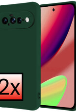 NoXx NoXx Google Pixel 11 Hoesje Siliconen - Donkergroen - 2 PACK