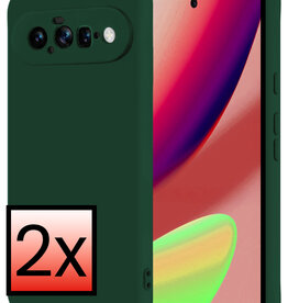 NoXx NoXx Google Pixel 11 Hoesje Siliconen - Donkergroen - 2 PACK