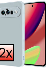 NoXx NoXx Google Pixel 11 Hoesje Siliconen - Lichtblauw - 2 PACK