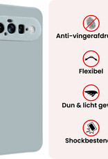 NoXx NoXx Google Pixel 11 Hoesje Siliconen Met Screenprotector - Lichtblauw