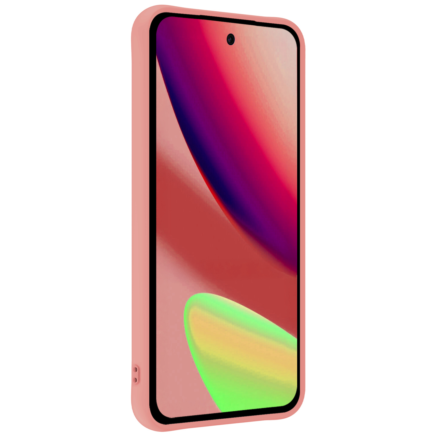NoXx NoXx Google Pixel 11 Hoesje Siliconen Met 2x Screenprotector - Lichtroze