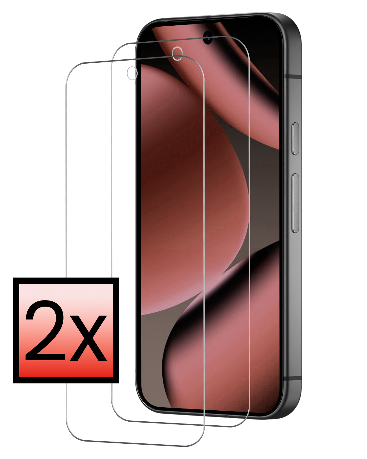 NoXx NoXx Google Pixel 11 Pro Screenprotector Glas - 2 PACK