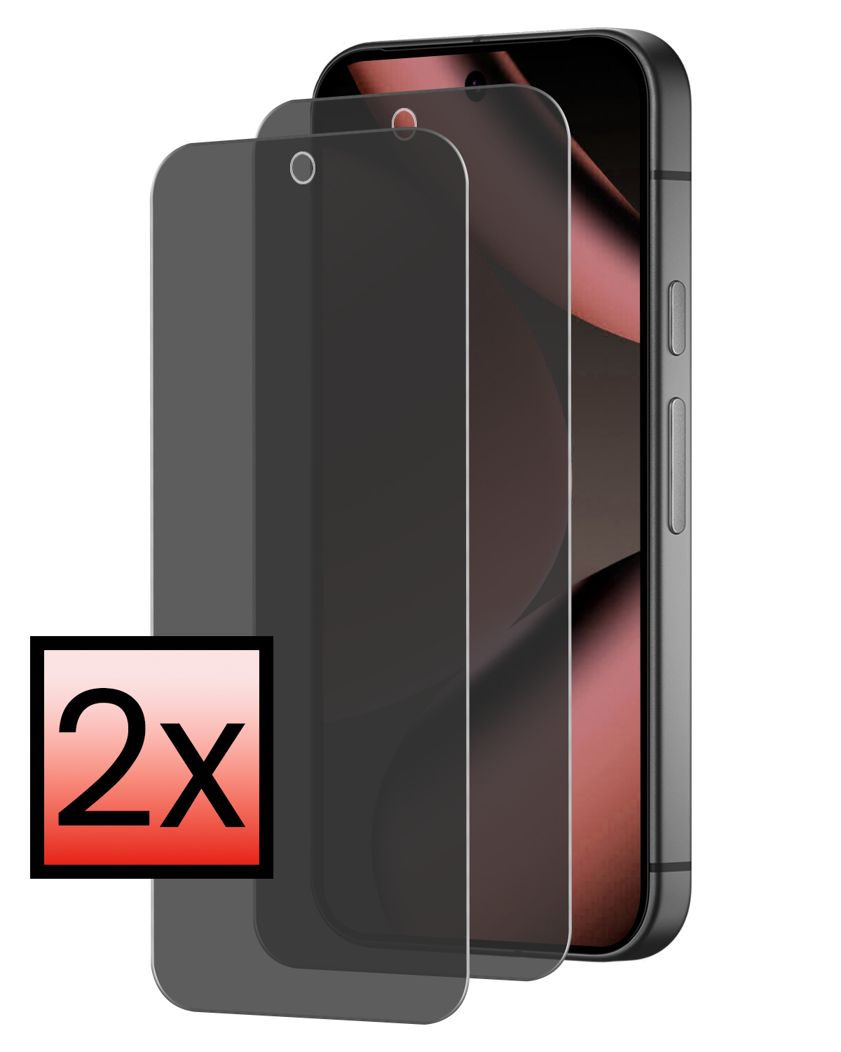 NoXx NoXx Google Pixel 11 Pro Screenprotector Glas Privacy - 2 PACK