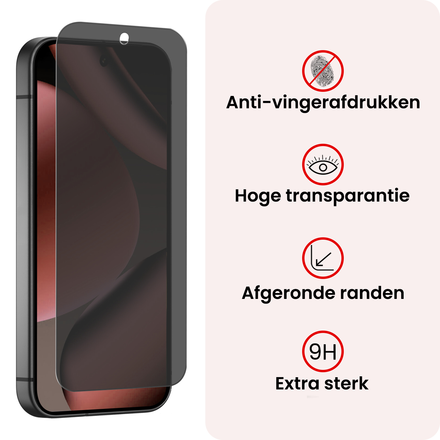 NoXx NoXx Google Pixel 11 Pro Screenprotector Glas Privacy - 3 PACK