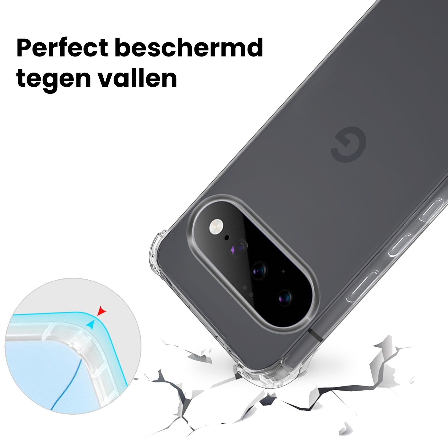 NoXx NoXx Google Pixel 11 Pro Hoesje Shockproof - Transparant