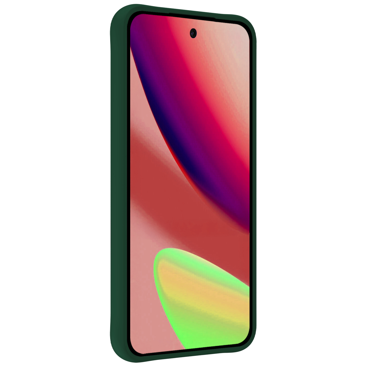 NoXx NoXx Google Pixel 11 Pro Hoesje Siliconen Met 2x Screenprotector - Donkergroen