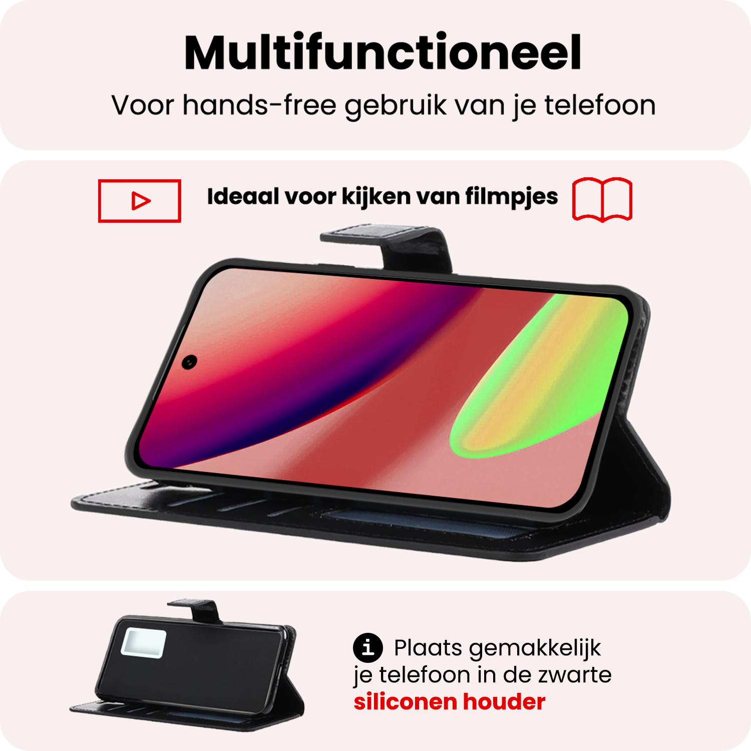 NoXx NoXx Google Pixel 11 Pro Hoesje Bookcase - Zwart