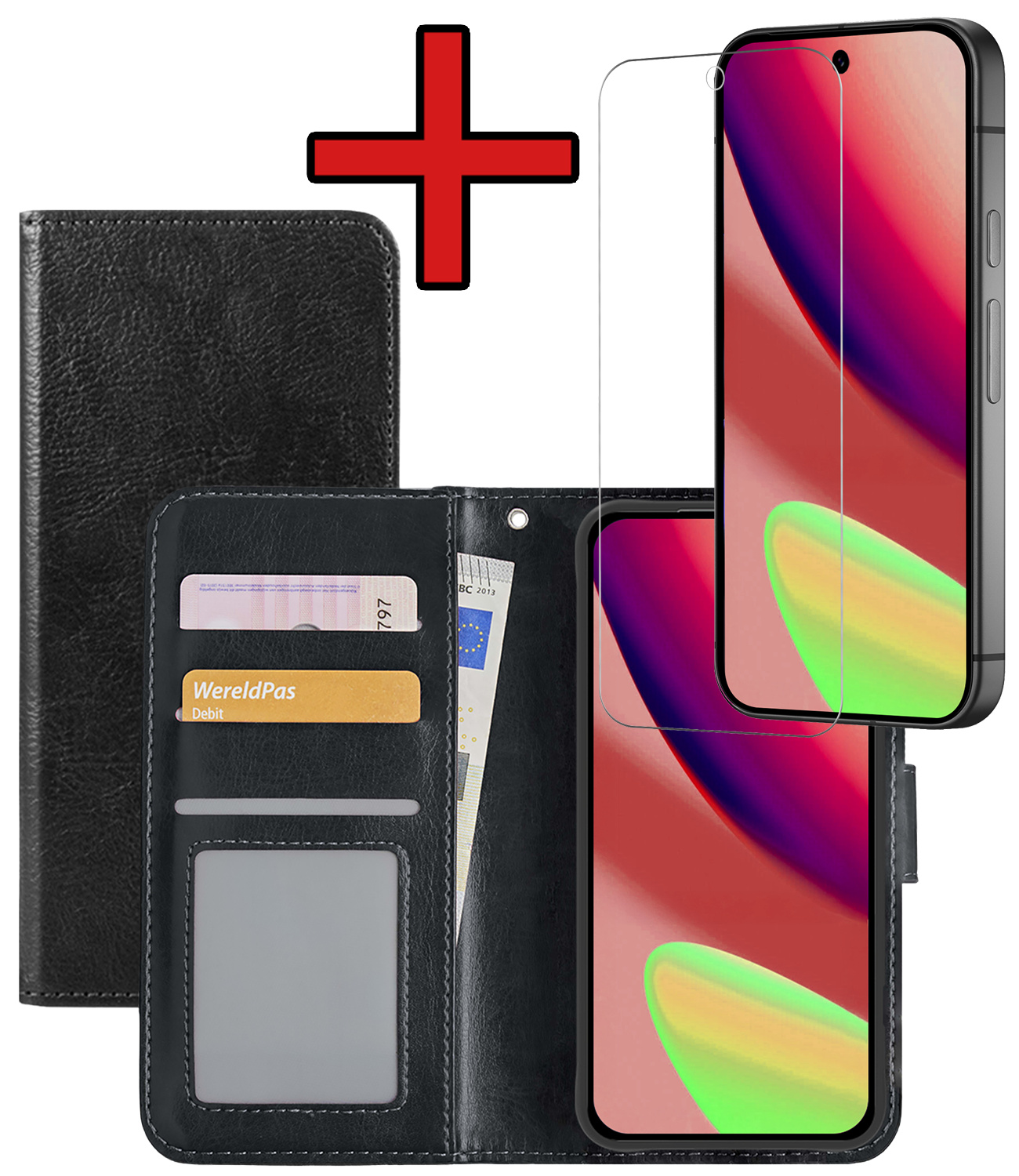 NoXx NoXx Google Pixel 11 Pro Hoesje Bookcase Met Screenprotector - Zwart