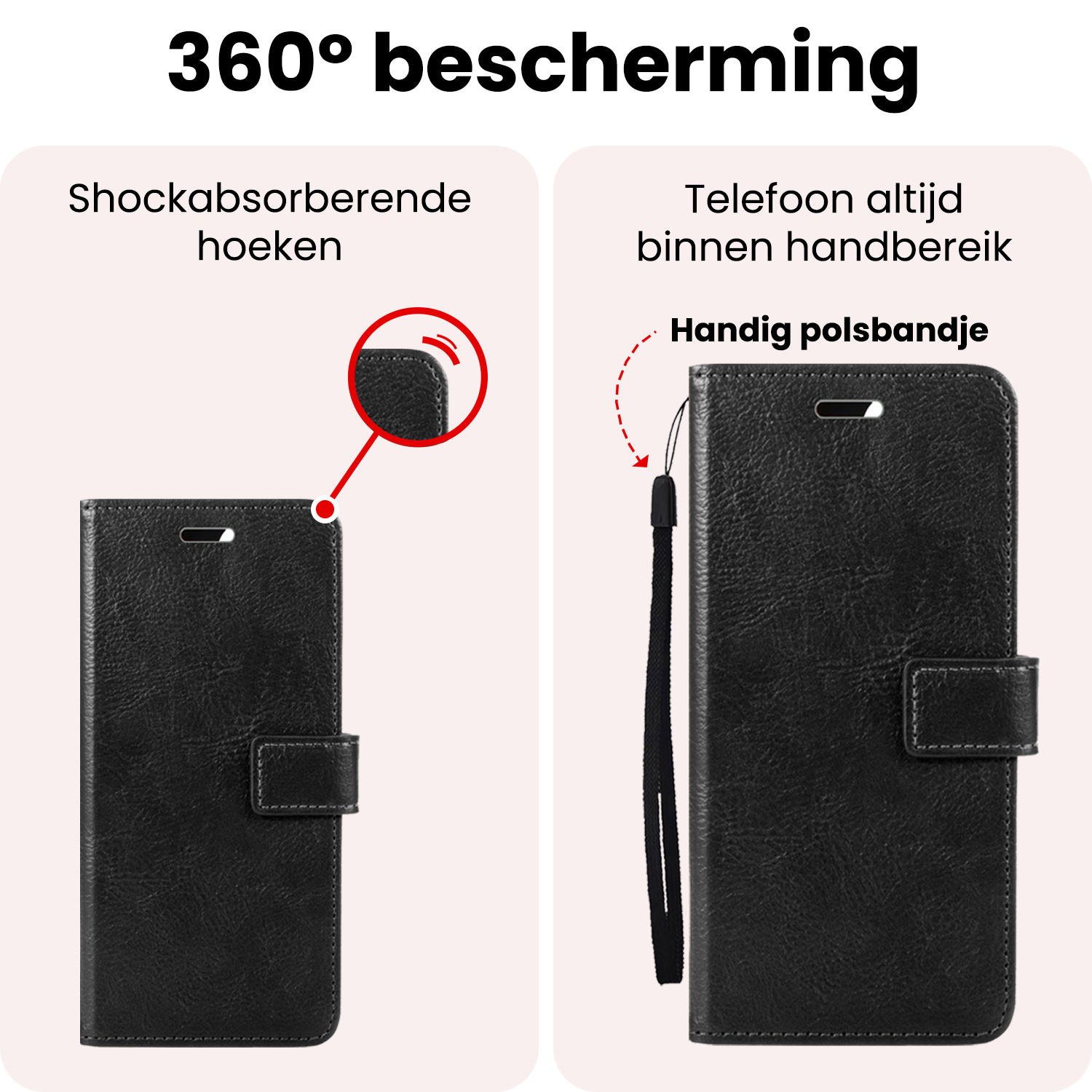 NoXx NoXx Google Pixel 11 Pro Hoesje Bookcase Met Screenprotector - Zwart