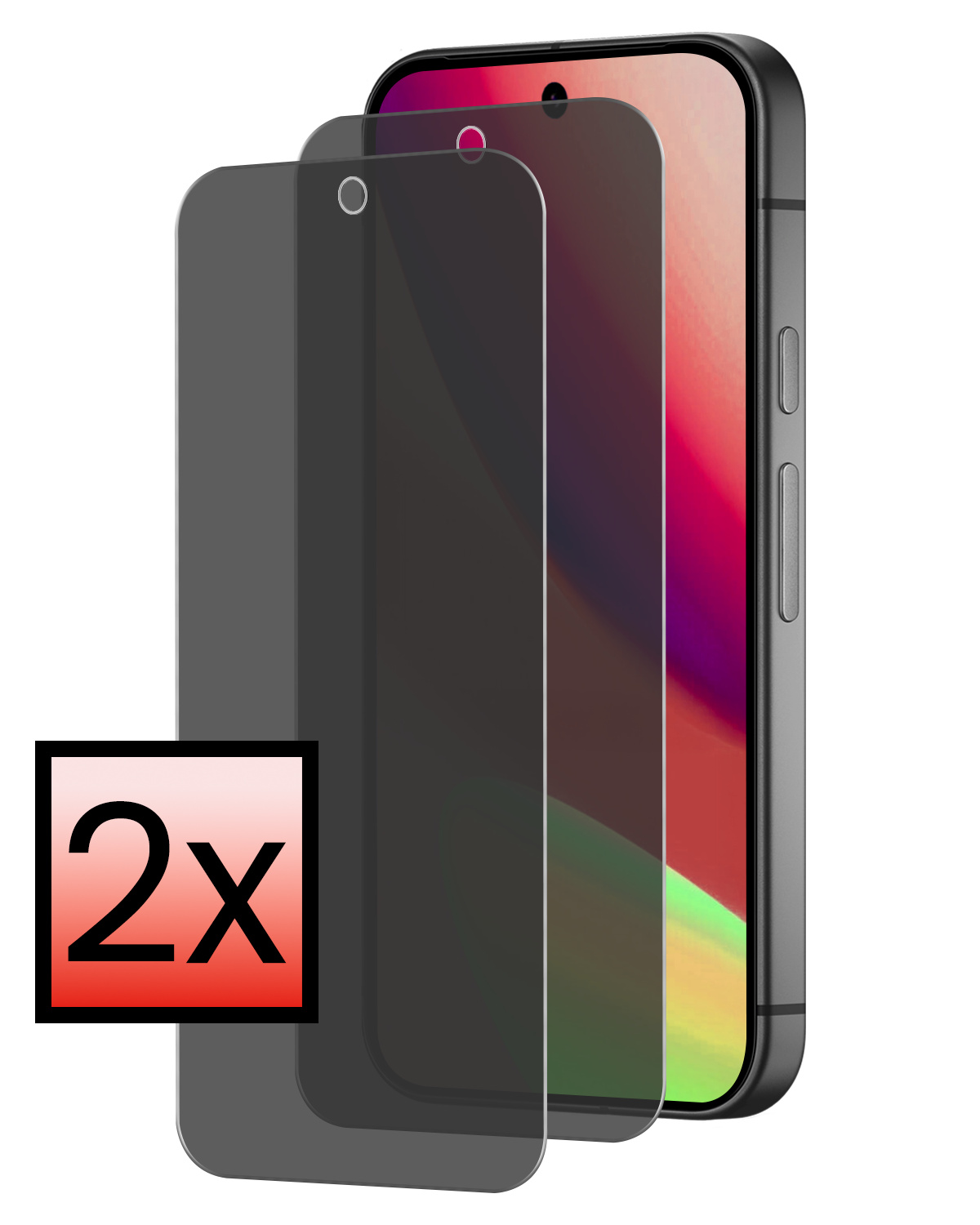 NoXx NoXx Google Pixel 11 Pro XL Screenprotector Glas Privacy - 2 PACK