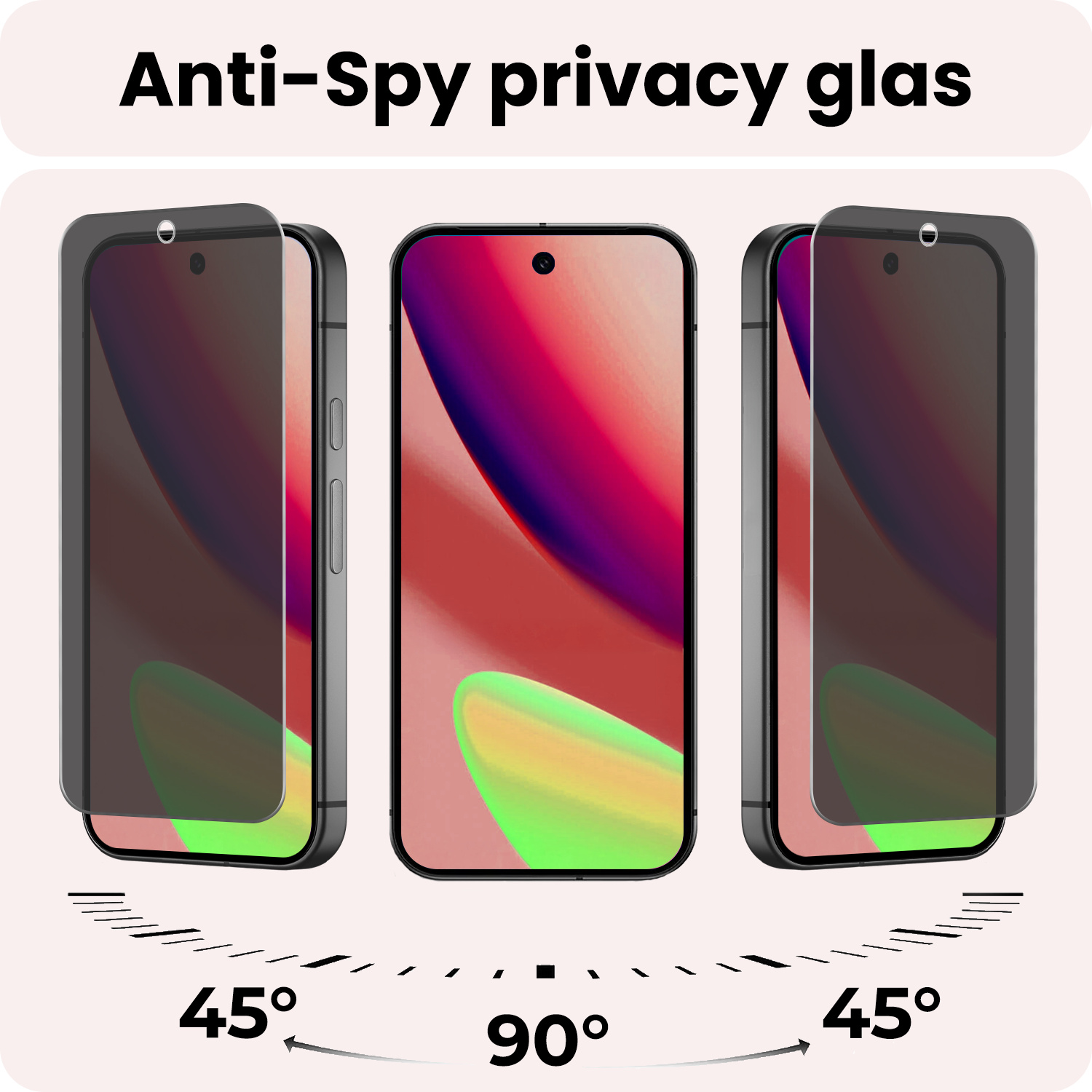 NoXx NoXx Google Pixel 11 Pro XL Screenprotector Glas Privacy - 2 PACK