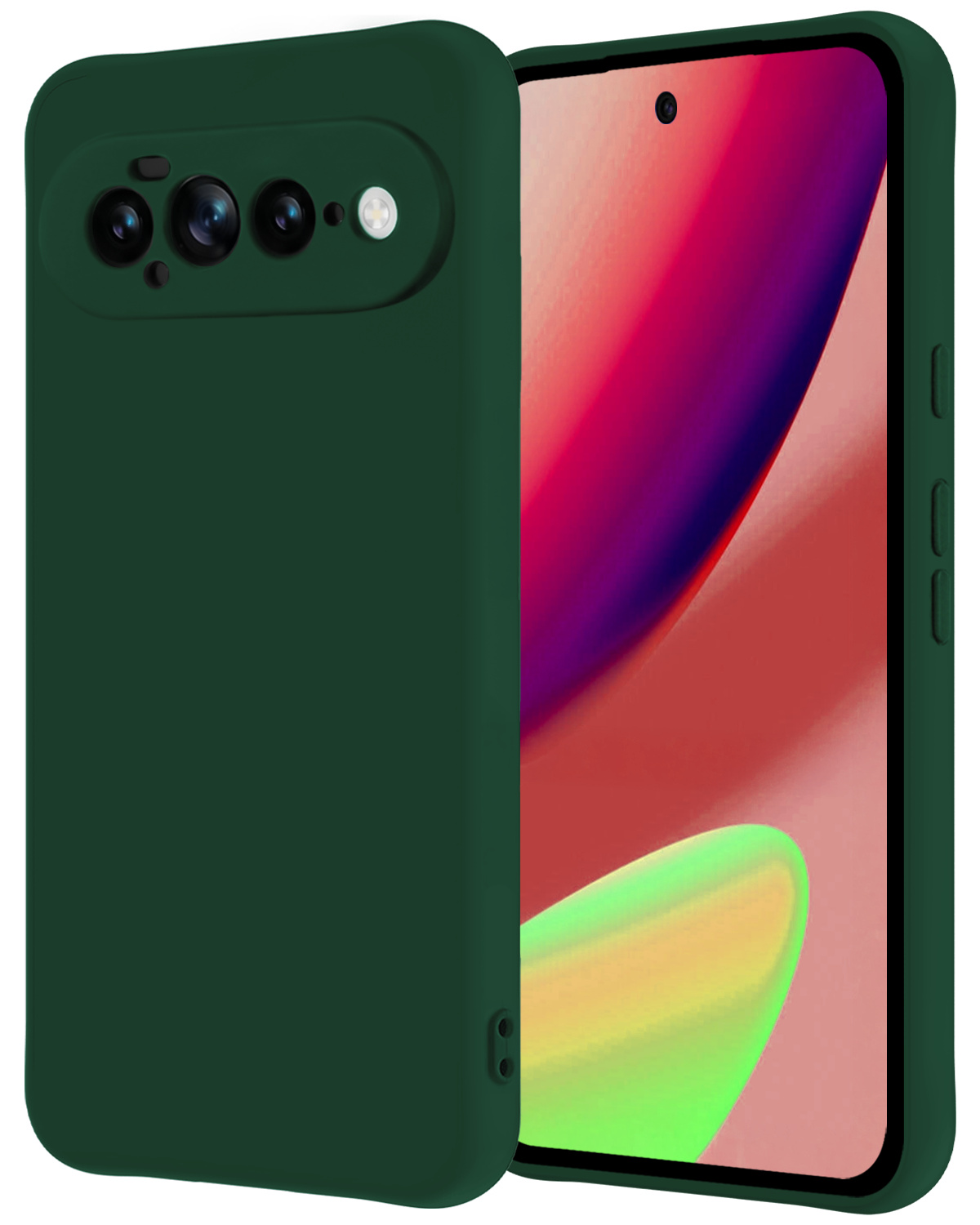 NoXx NoXx Google Pixel 11 Pro XL Hoesje Siliconen - Donkergroen