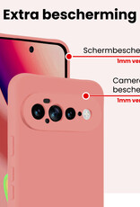 NoXx NoXx Google Pixel 11 Pro XL Hoesje Siliconen - Lichtroze