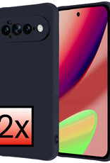 NoXx NoXx Google Pixel 11 Pro XL Hoesje Siliconen - Donkerblauw - 2 PACK