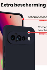 NoXx NoXx Google Pixel 11 Pro XL Hoesje Siliconen - Donkerblauw - 2 PACK