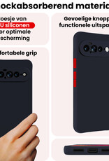 NoXx NoXx Google Pixel 11 Pro XL Hoesje Siliconen - Donkerblauw - 2 PACK