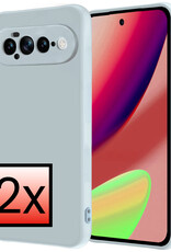 NoXx NoXx Google Pixel 11 Pro XL Hoesje Siliconen - Lichtblauw - 2 PACK