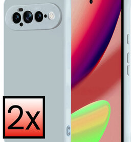 NoXx NoXx Google Pixel 11 Pro XL Hoesje Siliconen - Lichtblauw - 2 PACK