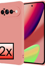 NoXx NoXx Google Pixel 11 Pro XL Hoesje Siliconen - Lichtroze - 2 PACK