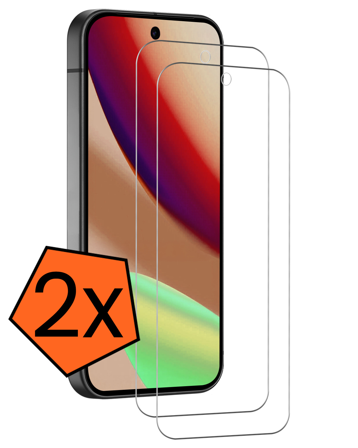 Nomfy Nomfy Google Pixel 11 Screenprotector Glas - 2 PACK