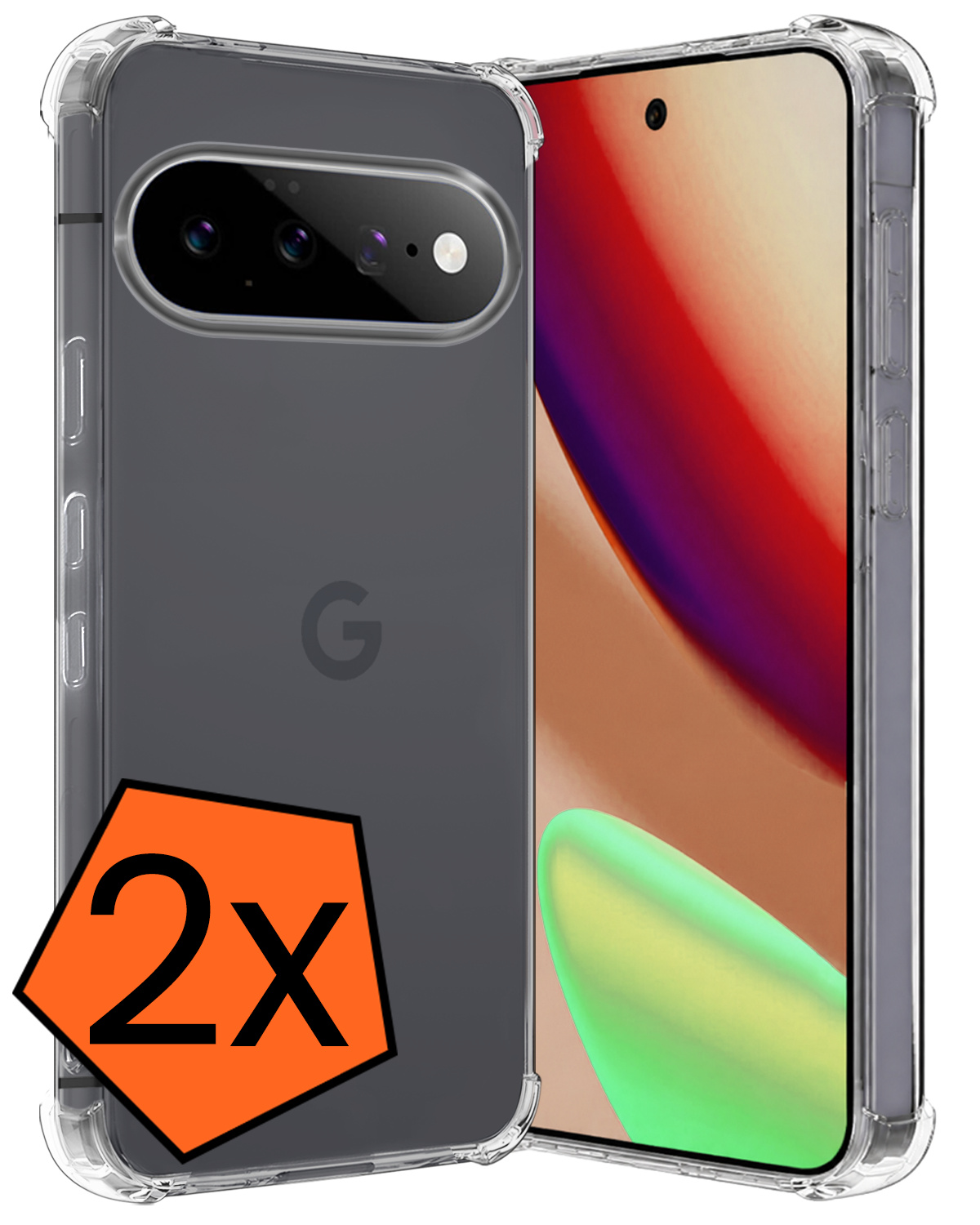 Nomfy Nomfy Google Pixel 11 Hoesje Shockproof - Transparant - 2 PACK