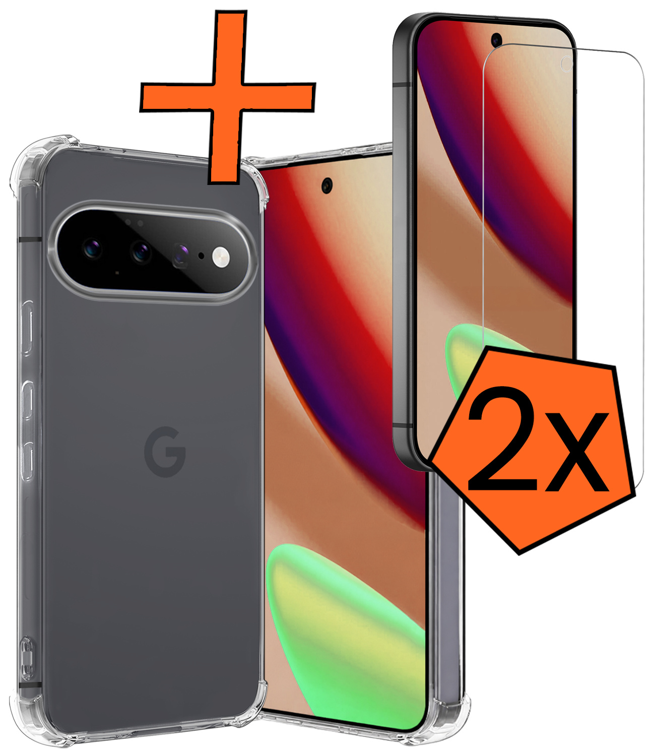 Nomfy Nomfy Google Pixel 11 Hoesje Shockproof Met 2x Screenprotector