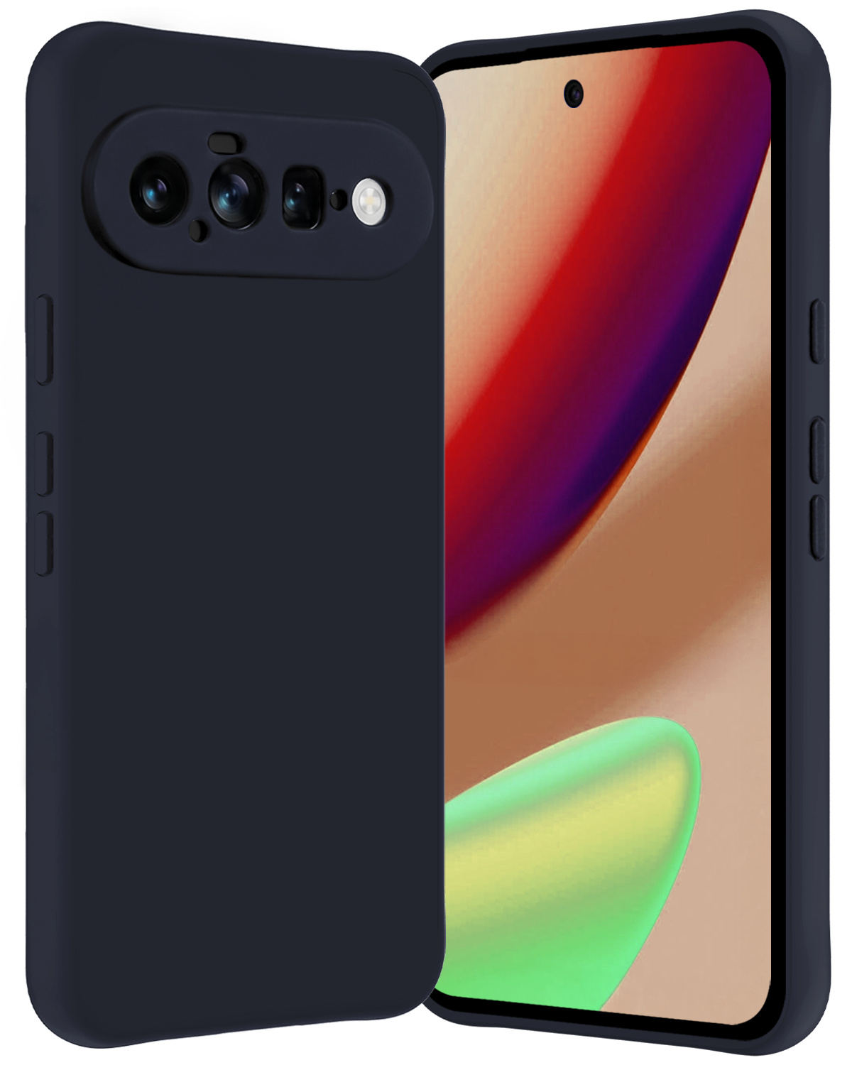 Nomfy Nomfy Google Pixel 11 Hoesje Siliconen - Donkerblauw