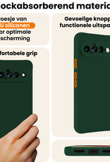 Nomfy Nomfy Google Pixel 11 Hoesje Siliconen - Donkergroen