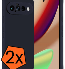 Nomfy Nomfy Google Pixel 11 Hoesje Siliconen - Donkerblauw - 2 PACK