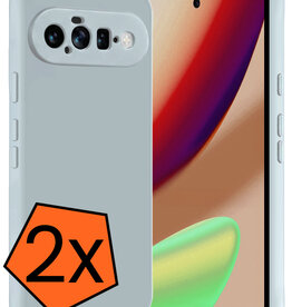 Nomfy Nomfy Google Pixel 11 Hoesje Siliconen - Lichtblauw - 2 PACK