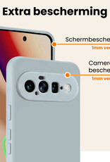 Nomfy Nomfy Google Pixel 11 Hoesje Siliconen - Lichtblauw - 2 PACK