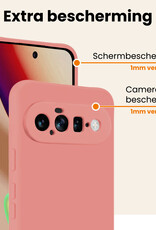 Nomfy Nomfy Google Pixel 11 Hoesje Siliconen - Lichtroze - 2 PACK