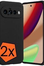 Nomfy Nomfy Google Pixel 11 Hoesje Siliconen - Zwart - 2 PACK