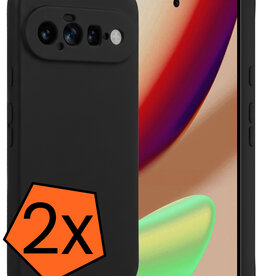 Nomfy Nomfy Google Pixel 11 Hoesje Siliconen - Zwart - 2 PACK