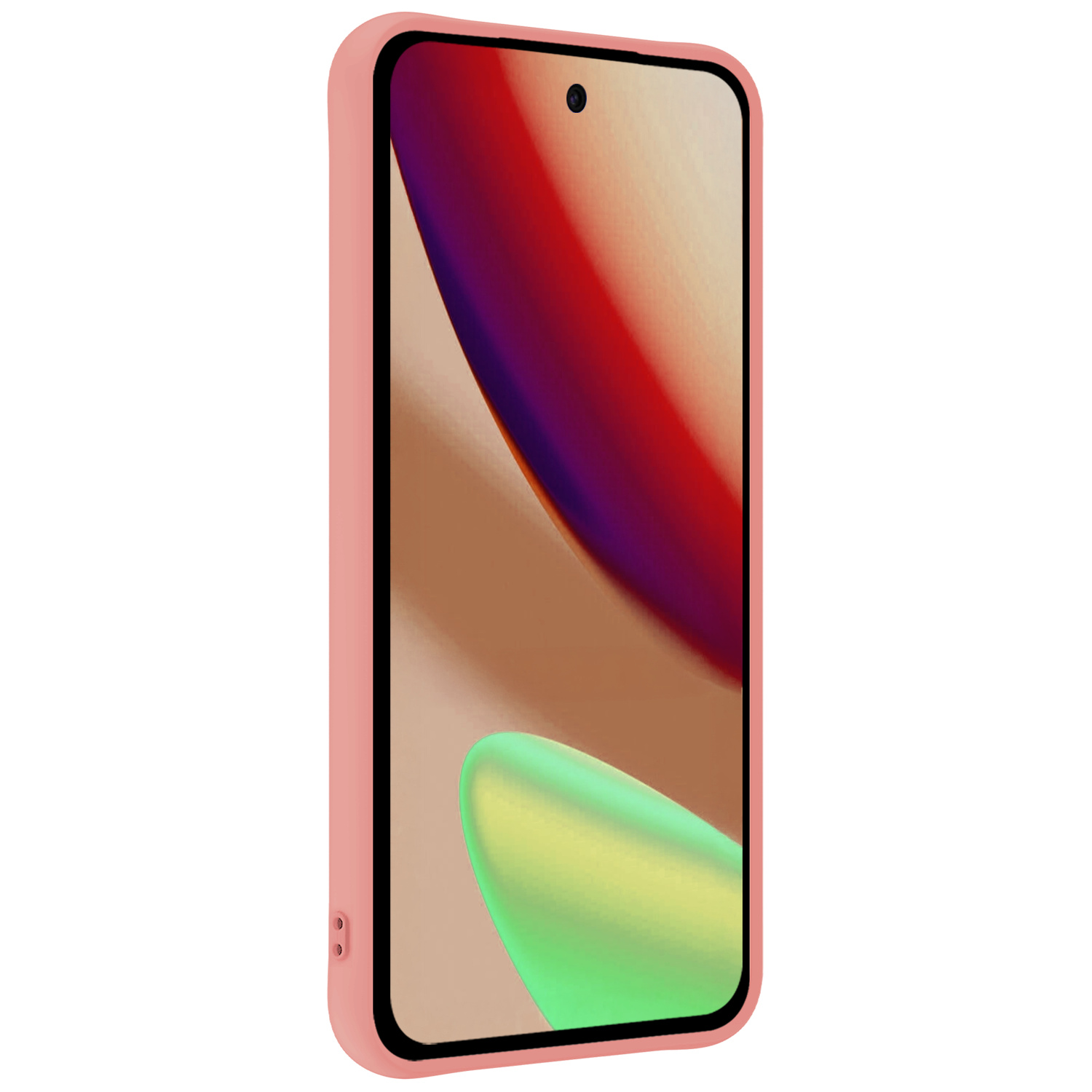 Nomfy Nomfy Google Pixel 11 Hoesje Siliconen Met Screenprotector - Lichtroze