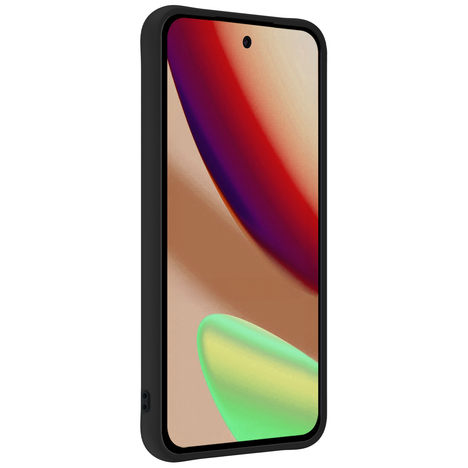Nomfy Nomfy Google Pixel 11 Hoesje Siliconen Met Screenprotector - Zwart
