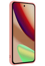 Nomfy Nomfy Google Pixel 11 Hoesje Siliconen Met 2x Screenprotector - Lichtroze