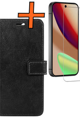 Nomfy Nomfy Google Pixel 11 Hoesje Bookcase Met Screenprotector - Zwart