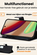 Nomfy Nomfy Google Pixel 11 Hoesje Bookcase Met Screenprotector - Zwart