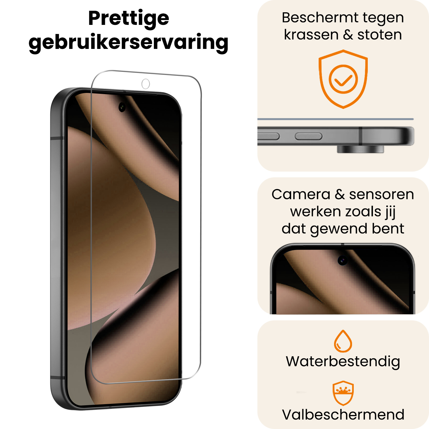 Nomfy Nomfy Google Pixel 11 Pro Screenprotector Glas - 3 PACK